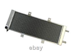 Radiateur universel en aluminium à 3 cœurs 23 x 8 échangeur de chaleur intermédiaire argenté