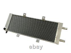 Radiateur universel en aluminium à 3 cœurs 23 x 8 échangeur de chaleur intermédiaire argenté