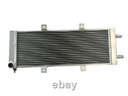 Radiateur universel en aluminium à 3 cœurs 23 x 8 échangeur de chaleur intermédiaire argenté