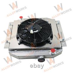 Ventilateur de protection en aluminium à 3 rangées pour radiateur, relais adapté pour Ford Escort 71-1980 MT